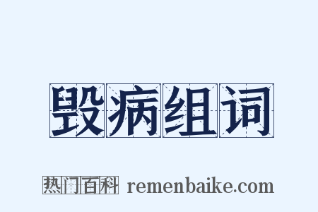 毁病组词是什么意思的图片